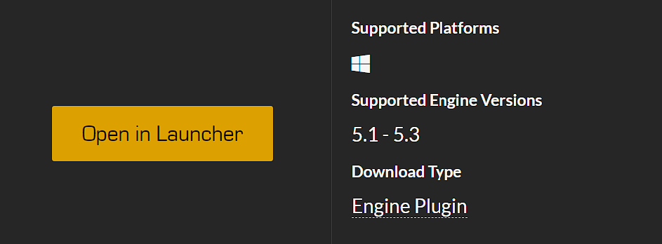 "Open in Launcher" button