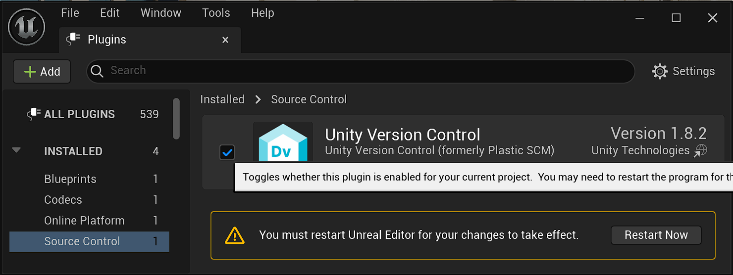 Enable the plugin in the Plugins Manager